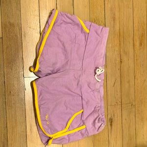low rise lavender shorts from roxy